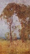 Arthur streeton A busb idyll oil